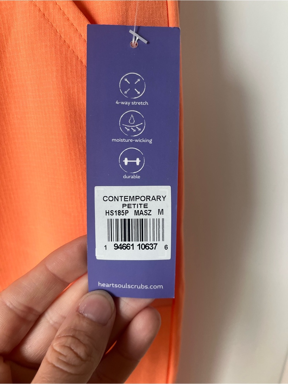 HeartSoul scrubs Orange Utility Scrub Joggers nwt see pics/description Med P - Picture 3 of 8